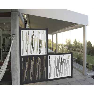 NAUTIC PANEL antracit  dekoratív panel, vonal mintázattal